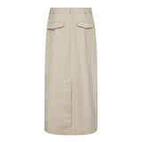 LeenaCC Linen Floor Skirt - Bone - Co'couture