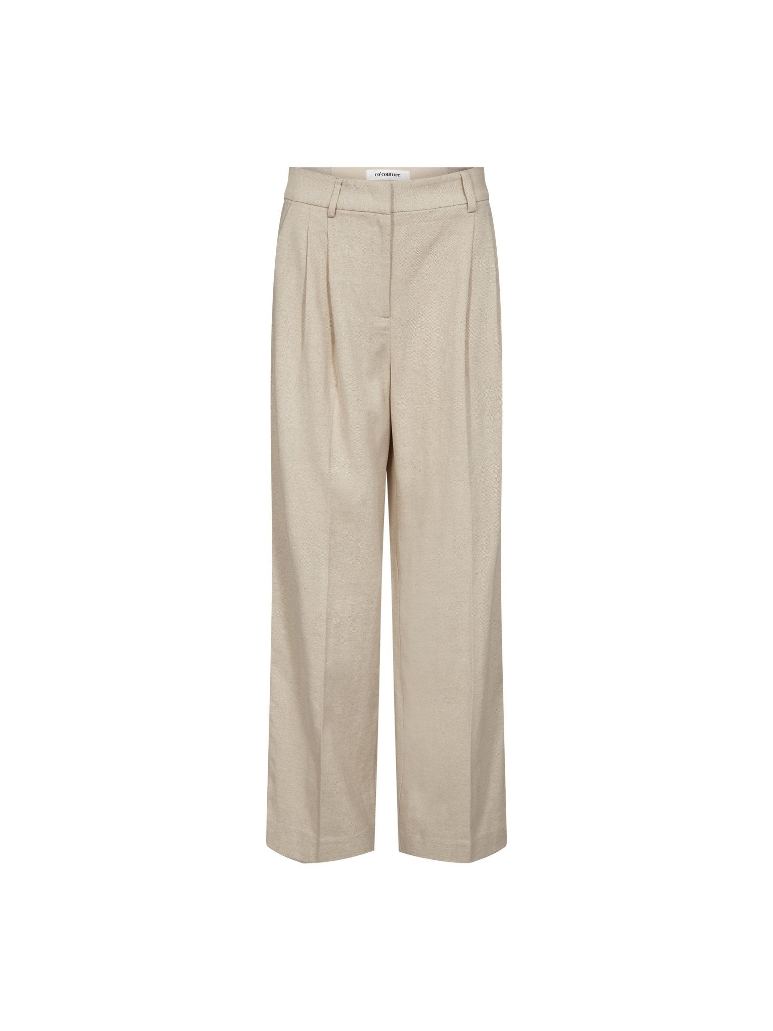 LeenaCC Linen Pleat Pant - Bone - Co'couture