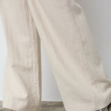 LeenaCC Linen Pleat Pant - Bone - Co'couture