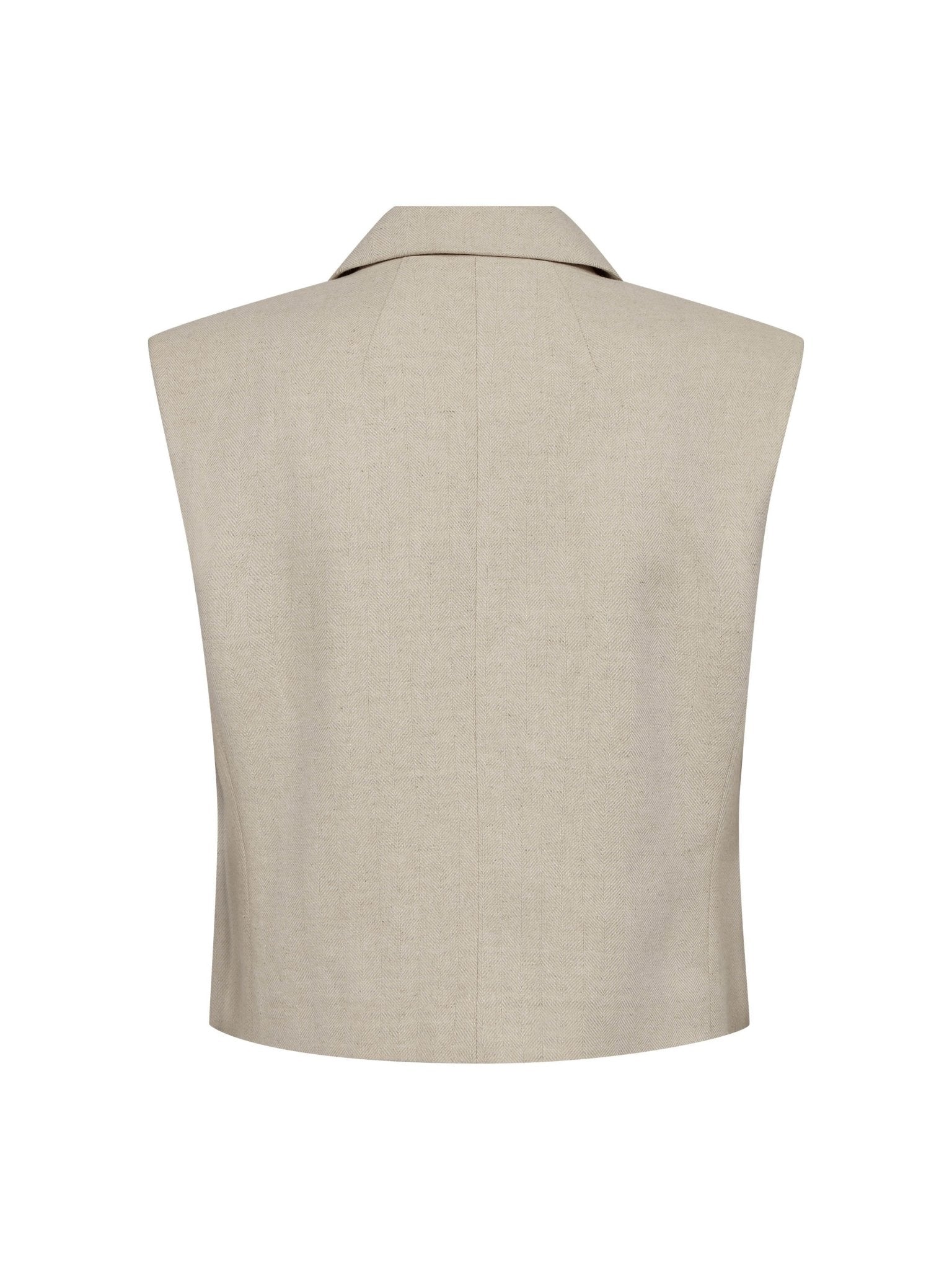 LeenaCC Linen Vest - Bone - Co'couture