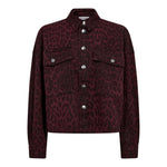 LeoCC Denim Crop Shirt - Winered - Co'couture