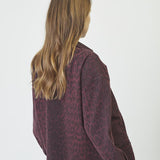 LeoCC Denim Crop Shirt - Winered - Co'couture