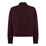 LeoCC Denim Crop Shirt - Winered - Co'couture