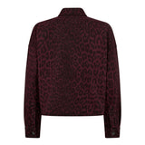 LeoCC Denim Crop Shirt - Winered - Co'couture