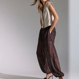 LetiCC Balloon Pant - Dark Brown - Co'couture