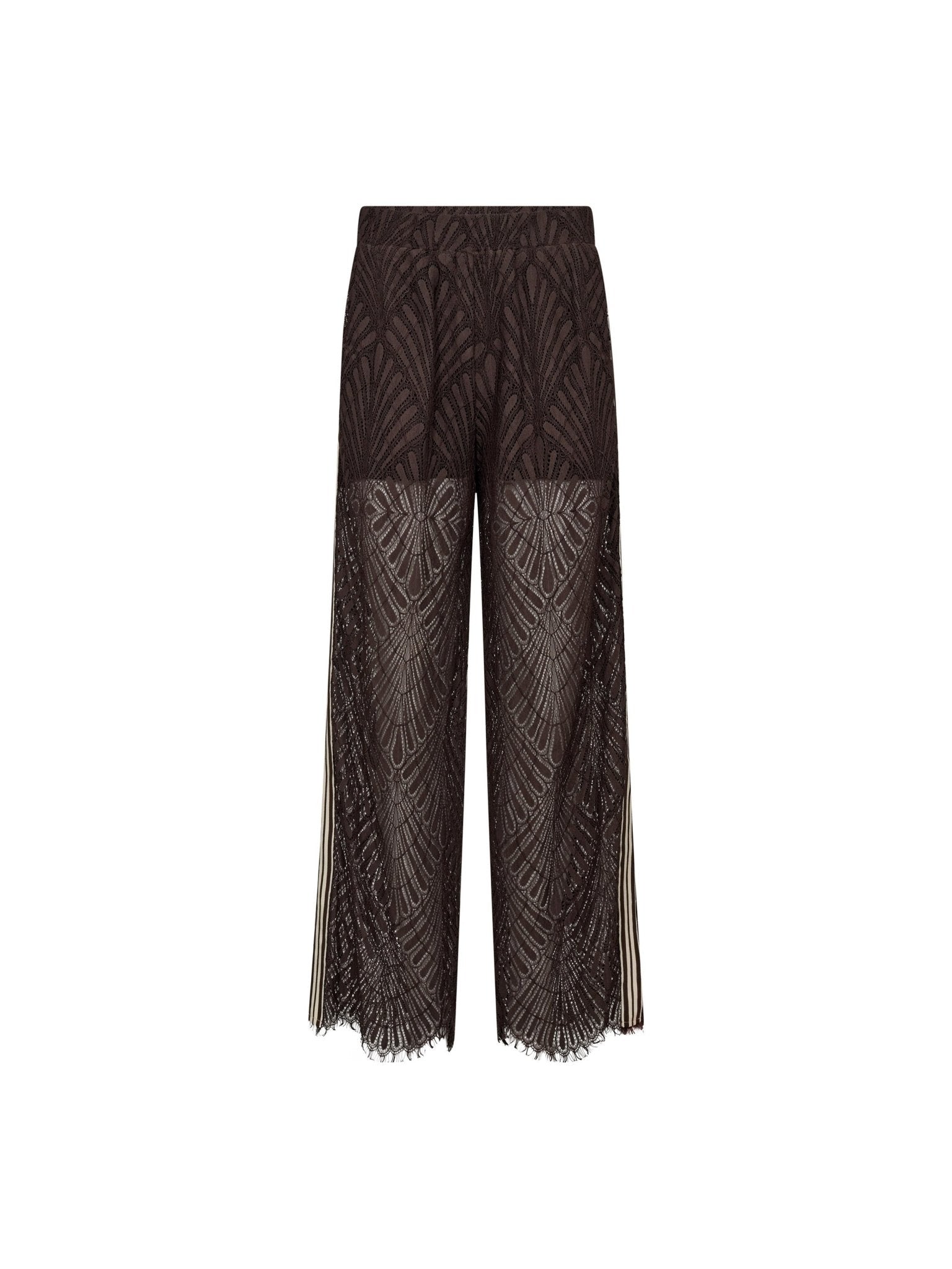 LetiCC Lace Panel LL Pant - Dark Brown - Co'couture