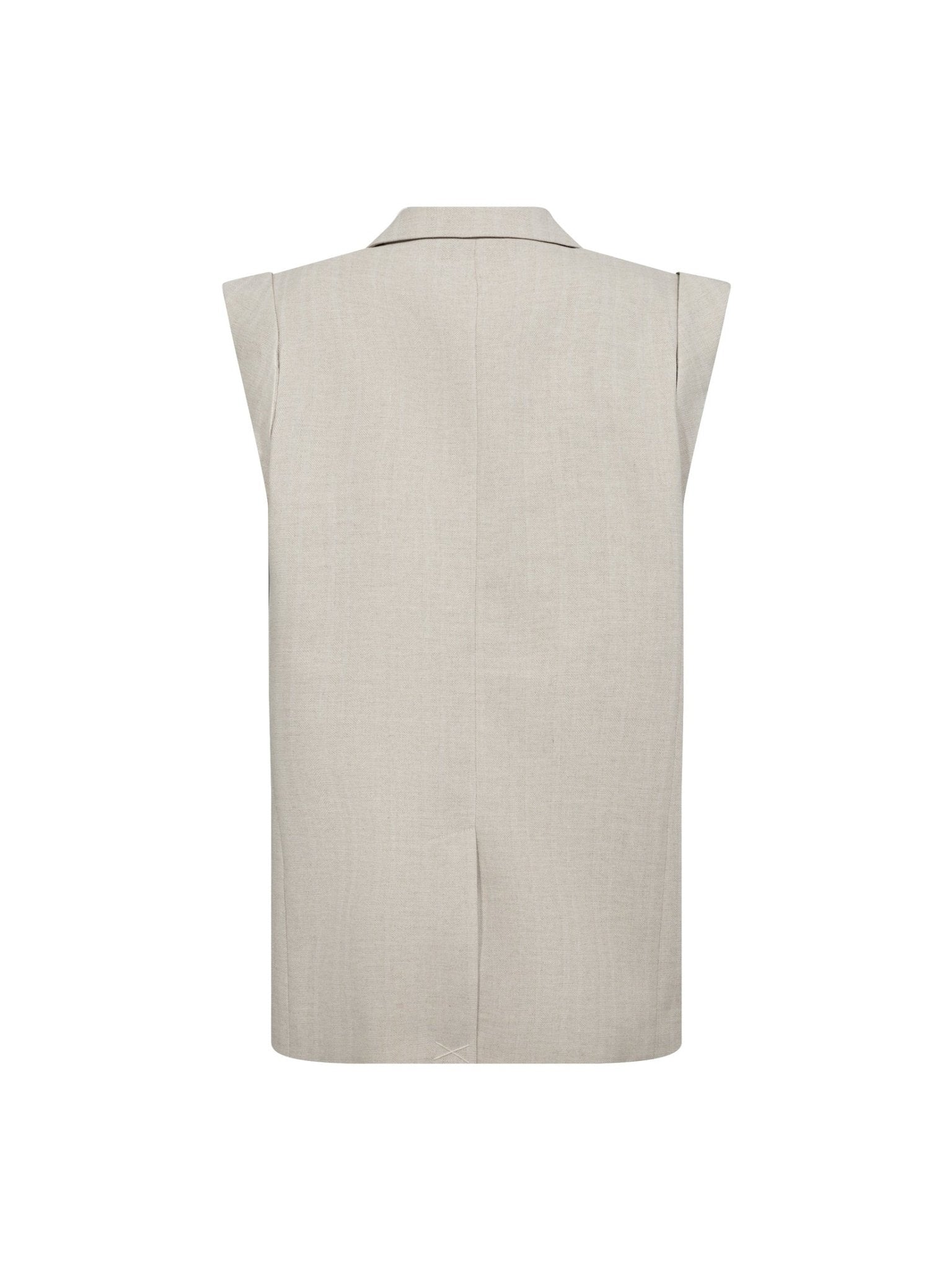 LisaCC Linen Wing Vest - Bone - Co'couture
