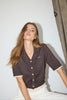 LueCC Crop Cardigan - Dark Brown