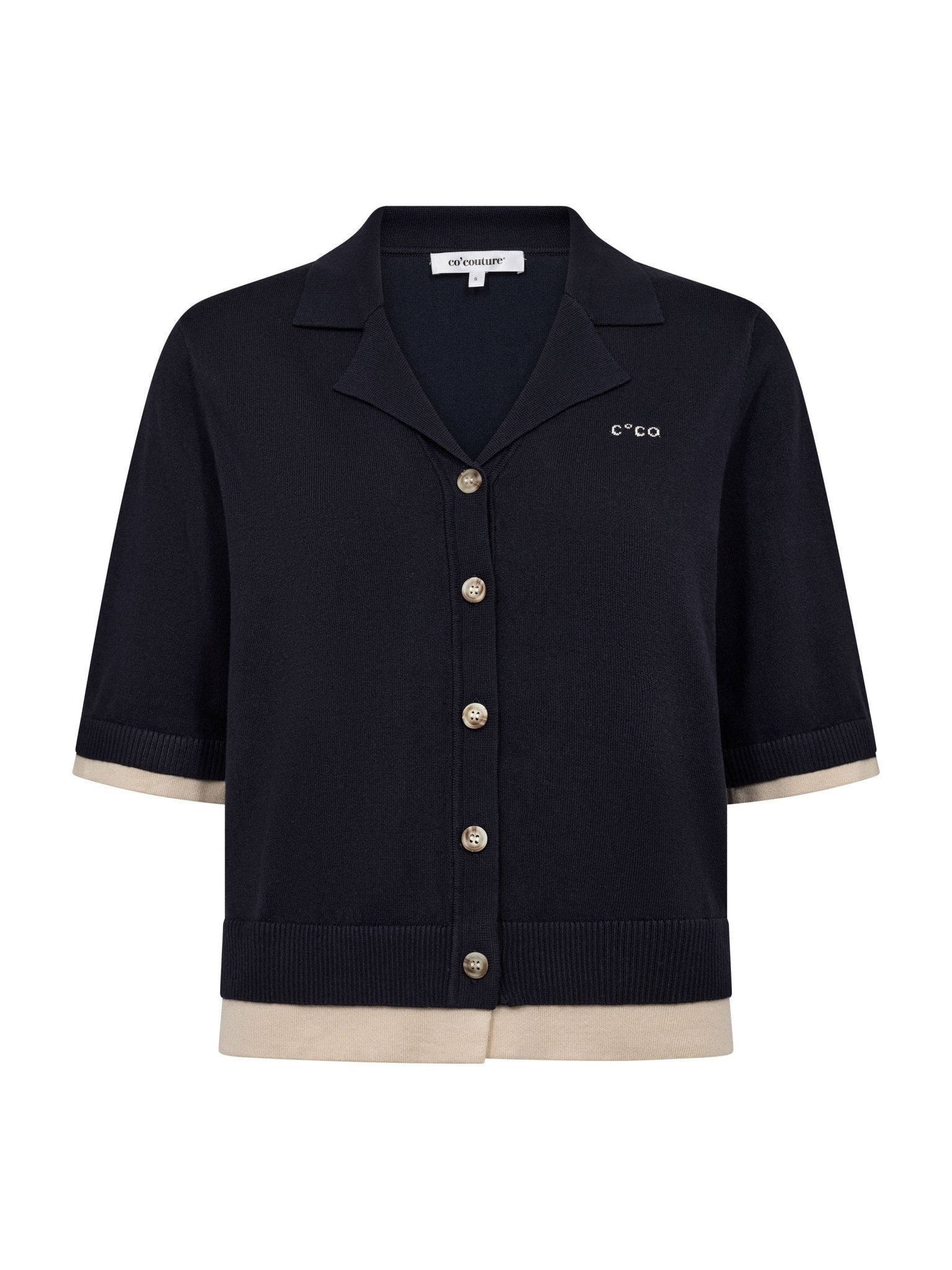 LueCC Crop Cardigan - Navy - Co'couture