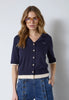 LueCC Crop Cardigan - Navy