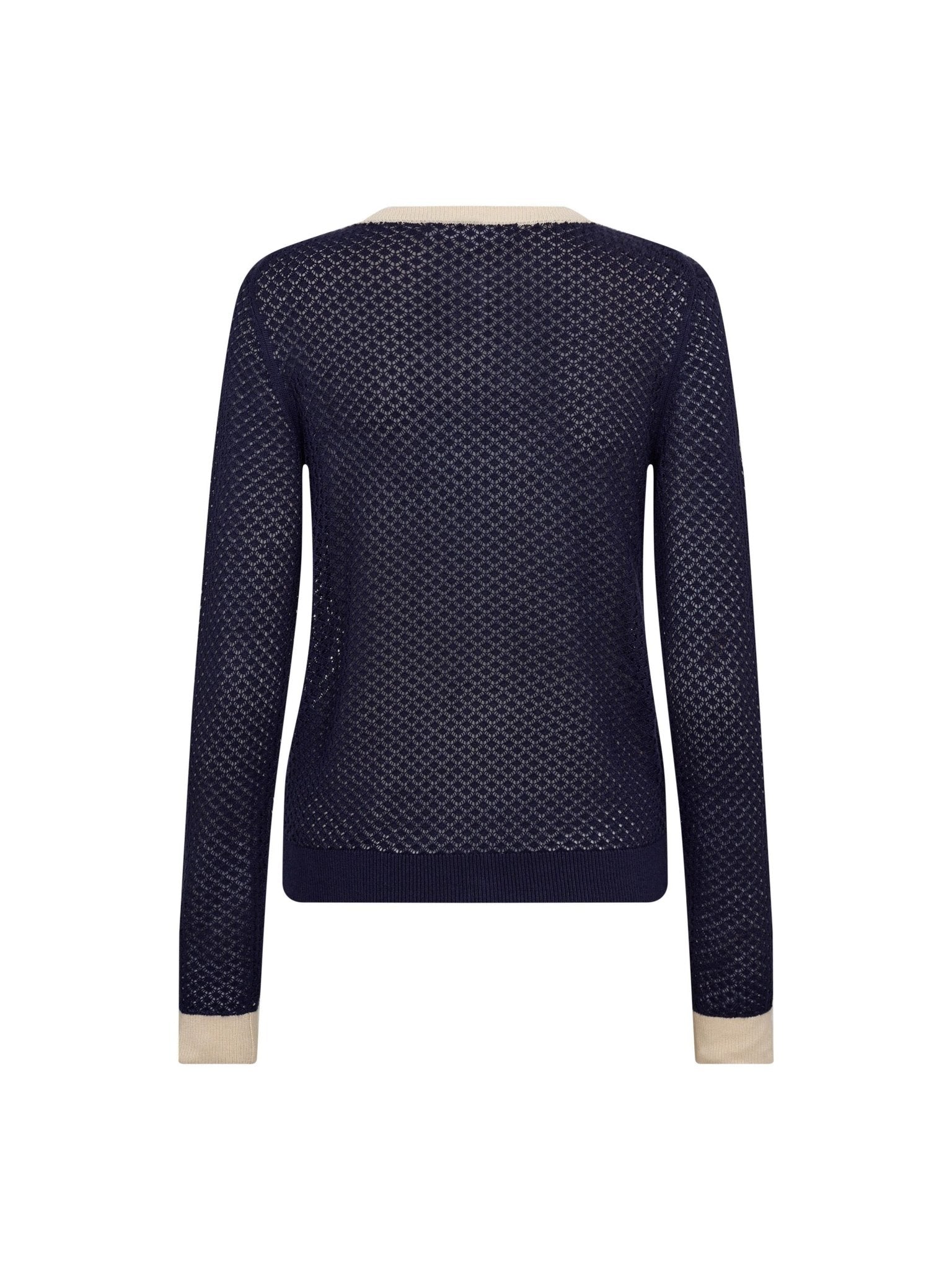 LueCC Pointelle Cardigan - Navy - Co'couture
