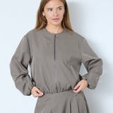 LunaCC Balloon Zip Jacket - Walnut - Co'couture