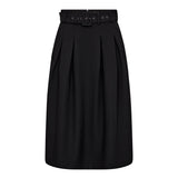 LunaCC Belt Midi Pleat Skirt - Black - Co'couture