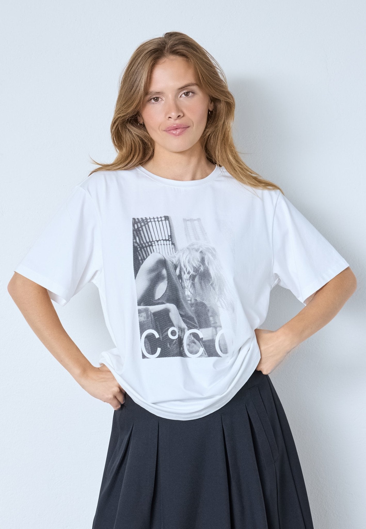MadinaCC Oversize Tee - White - Co'couture