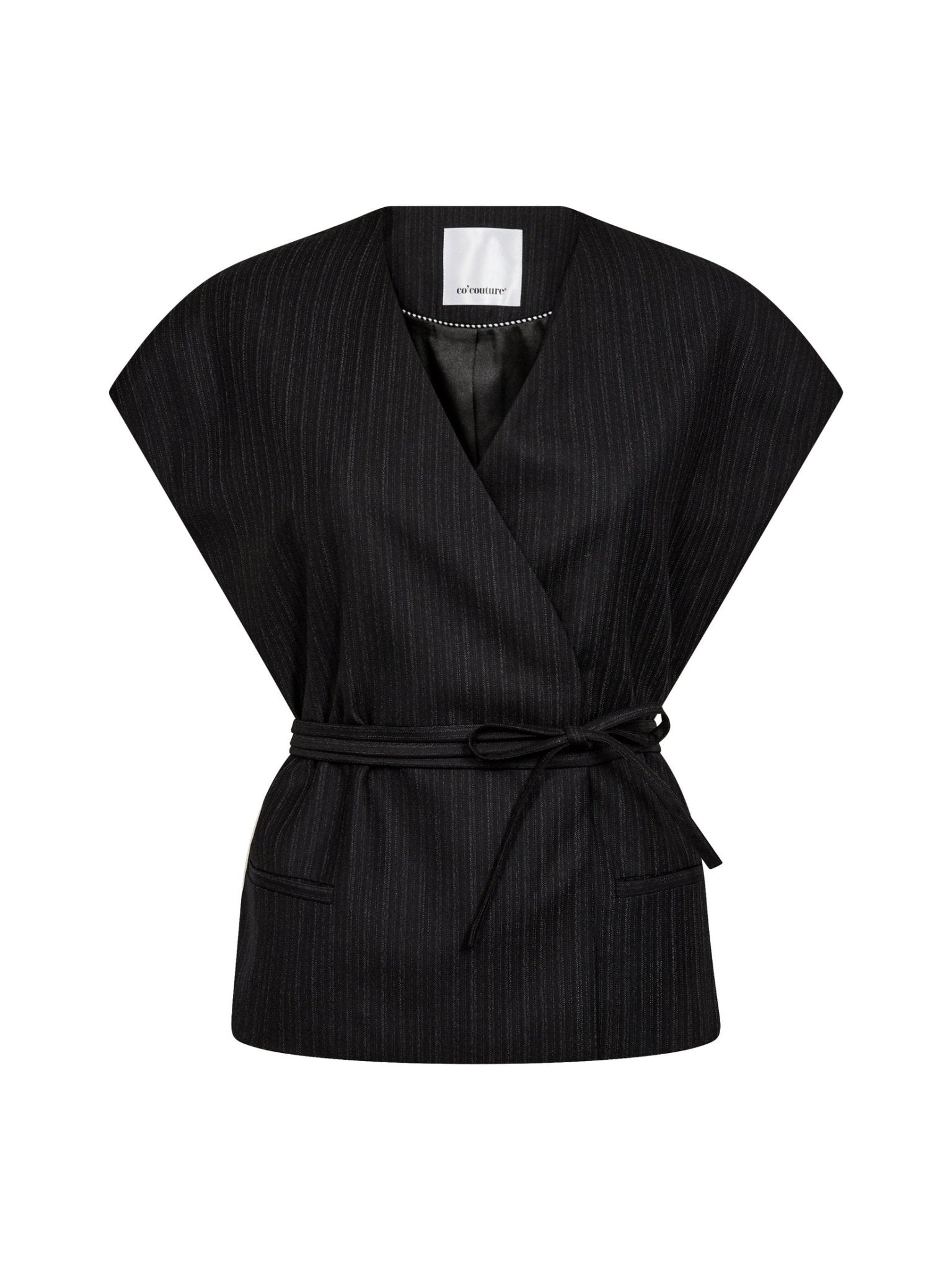 MaggieCC Wrap Top - Black - Co'couture