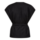 MaggieCC Wrap Top - Black - Co'couture