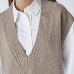 MajaCC V - Knit Vest - Latté - Co'couture