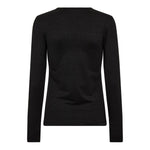 MannyCC Lurex Emb L/S Tee - Black - Co'couture