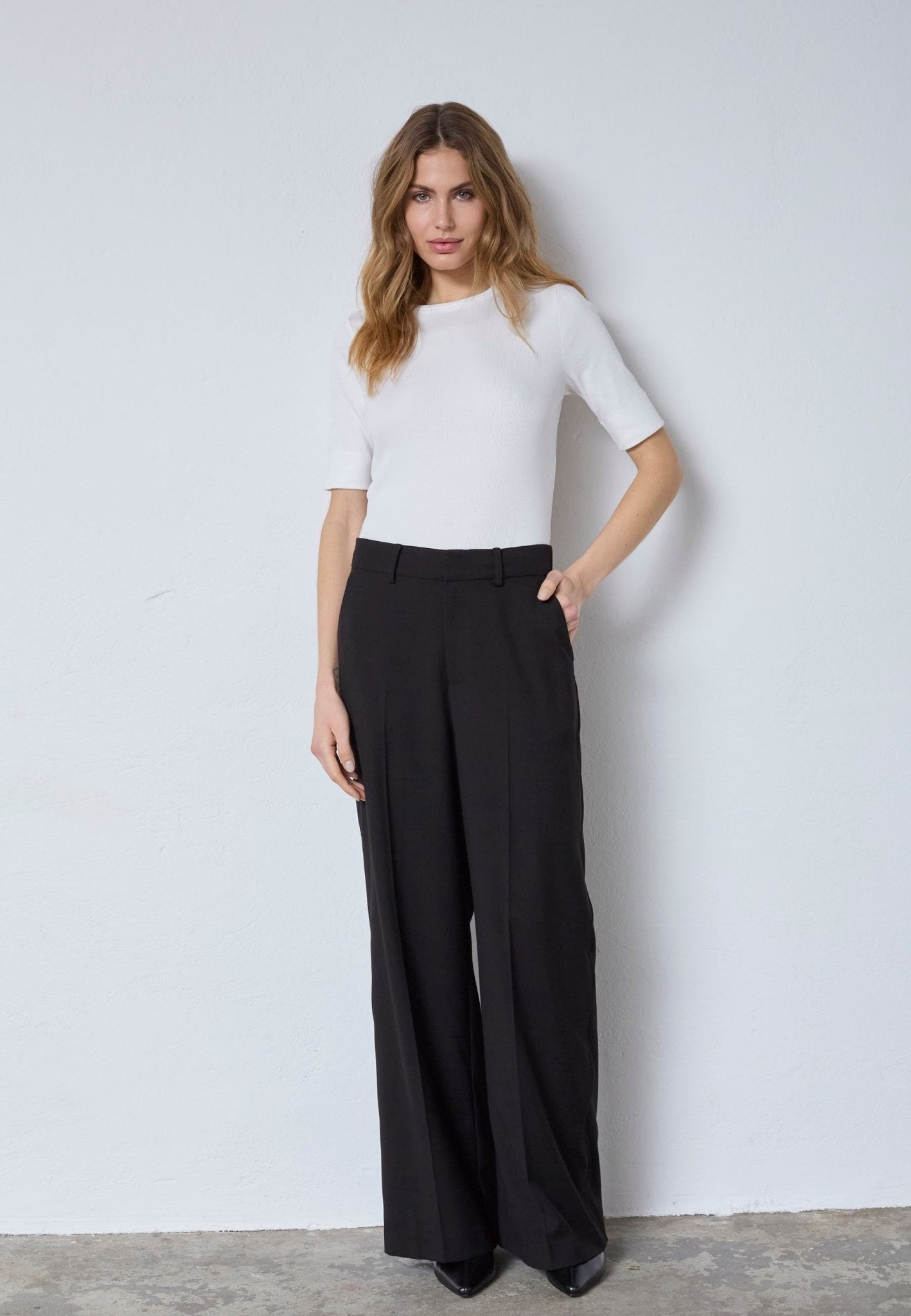 MattyCC Wave Seam Pant - Black - Co'couture