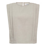 MavaCC Padded Pleat Top - Bone - Co'couture