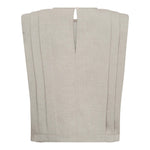 MavaCC Padded Pleat Top - Bone - Co'couture