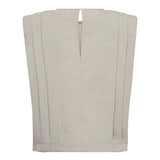 MavaCC Padded Pleat Top - Bone - Co'couture