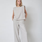 MavaCC Padded Pleat Top - Bone - Co'couture