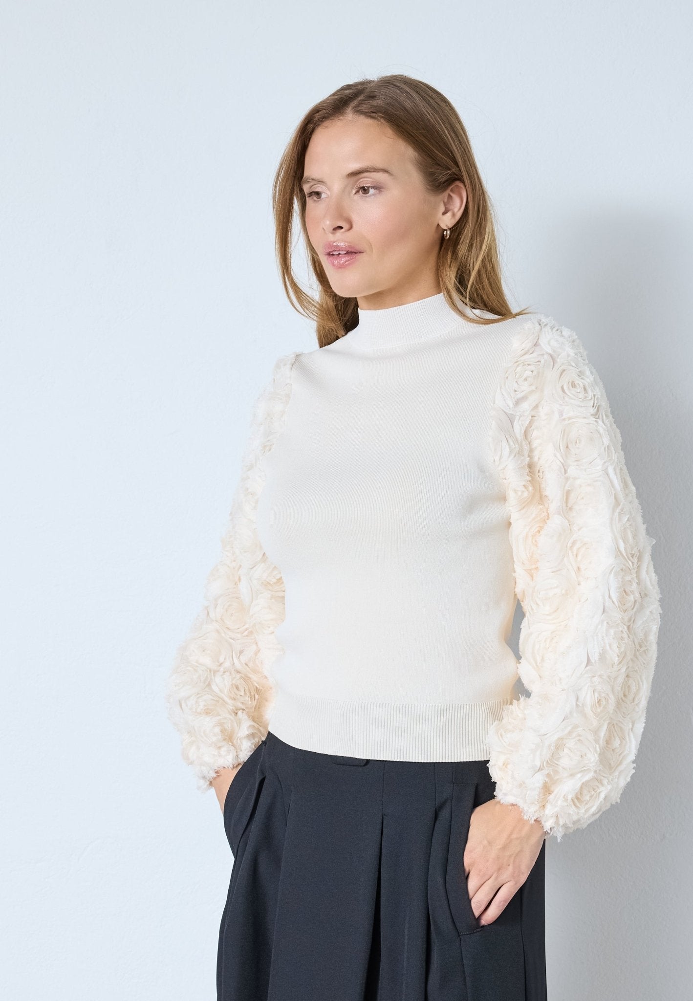 MerciaCC Rose Mix Knit - Bone - Co'couture