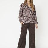MerylCC Smock V - Shirt - Old Rose - Co'couture