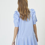 MicaCC Stripe SS Shirt Dress - Pale Blue - Co'couture