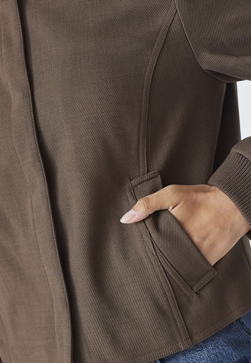 New BostonCC Crop Jacket - Walnut - Co'couture