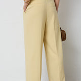 NilanCC Pleat Pant - PaleYellow - Co'couture