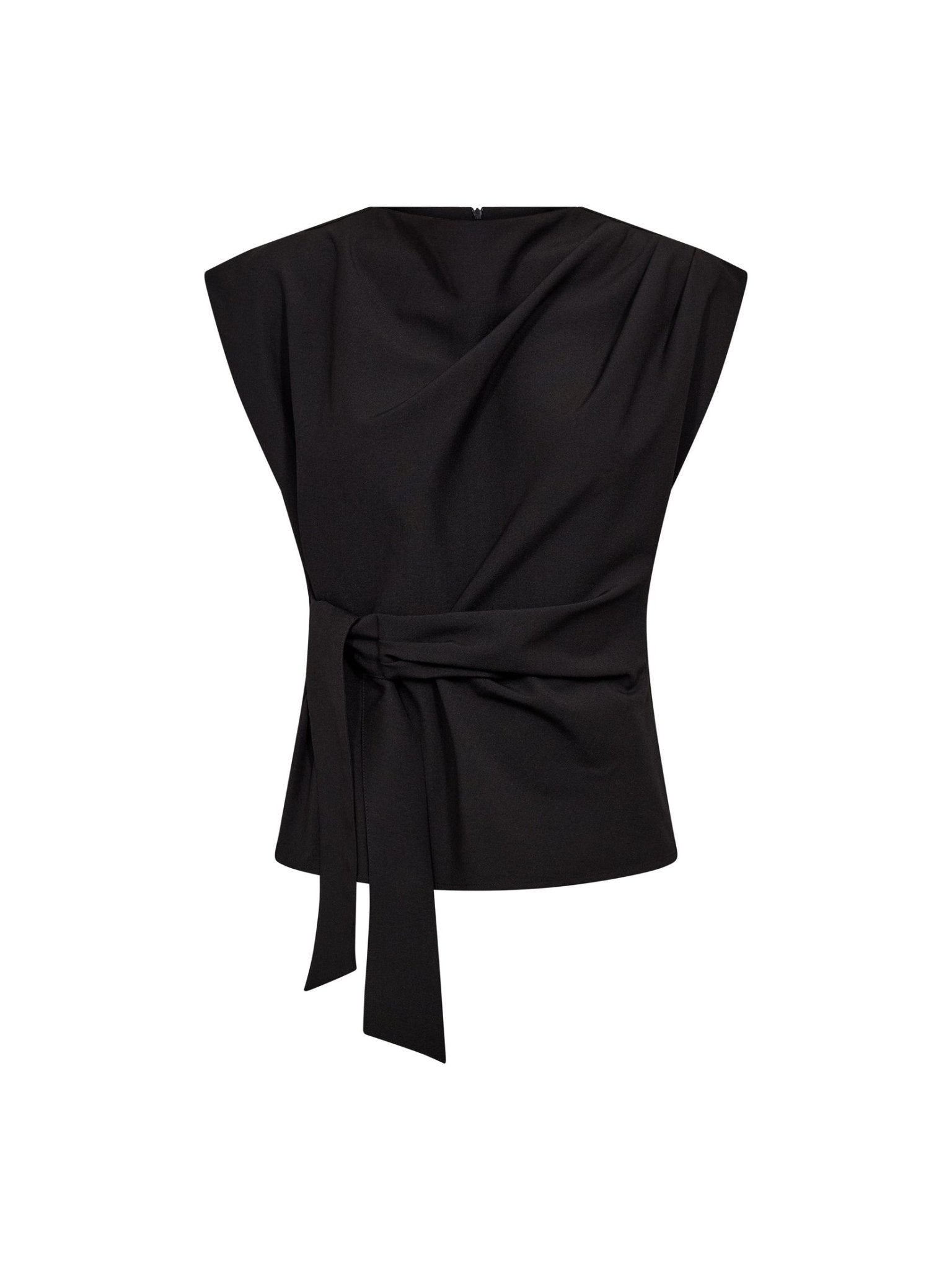 NolanCC Pleat Top - Black - Co'couture