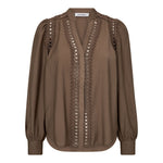 NotisCC Lace V - Shirt - Walnut - Co'couture