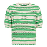 OdetteCC Stripe SS O - Knit - Green - Co'couture