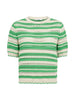 OdetteCC Stripe SS O-Knit - Green