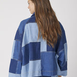 PatchCC Denim Box Jacket - Denim blue - Co'couture
