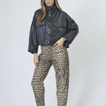 PhoebeCC Leather Box Jacket - Black - Co'couture