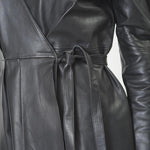 PhoebeCC Leather Wrap Dress - Black - Co'couture