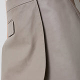PhoebeCC Leather Wrap Skort - Taupe - Co'couture