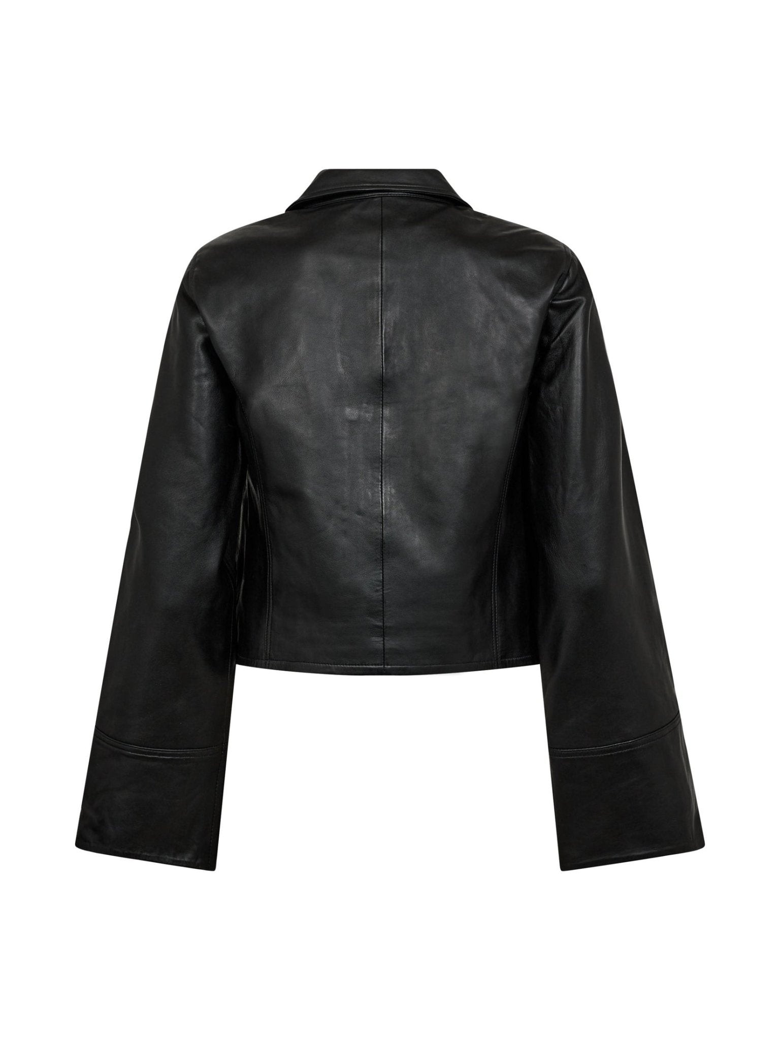 PhoebeCC Leather Zip V - Shirt - Black - Co'couture