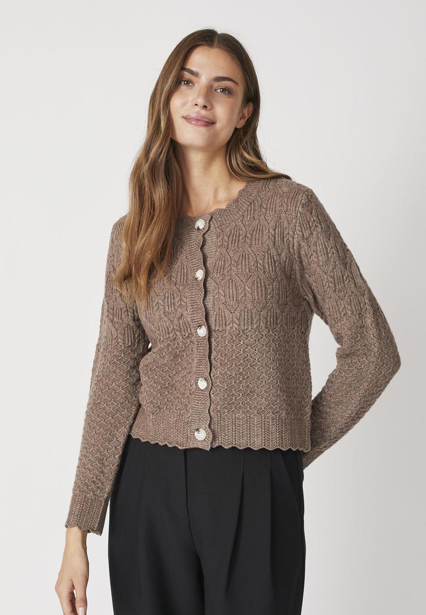 PointelleCC New Cardigan - Walnut - Co'couture