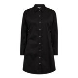 PoppyCC Eyelet Tie Shirt Dress - Black - Co'couture