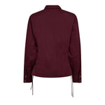 PoppyCC Eyelet Tie Shirt - Winered - Co'couture