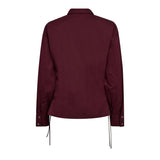 PoppyCC Eyelet Tie Shirt - Winered - Co'couture