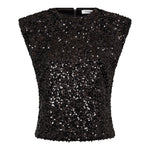 RoslynCC Sequin Top - Black - Co'couture