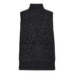 RowCC Cable Knit Top - Dark Grey - Co'couture