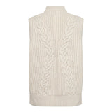 RowCC Cable Knit Top - Ivory - Co'couture