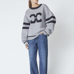 RowCC Coco Logo Knit - Light Grey - Co'couture
