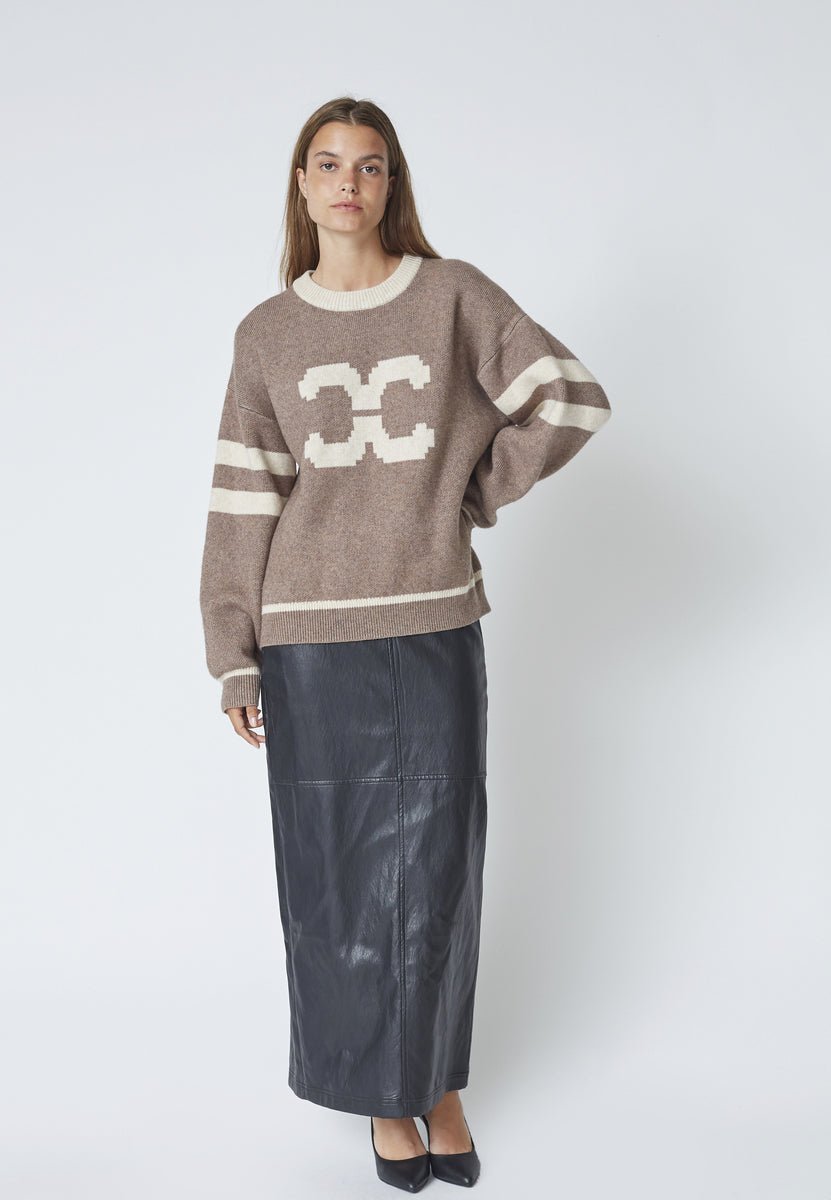 RowCC Coco Logo Knit - Walnut - Co'couture